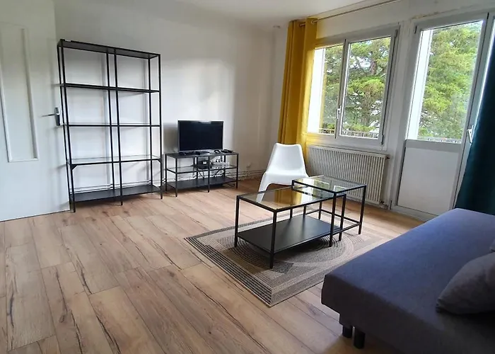 Calme 3 Avec Lit Double Wifi - Parking Facile